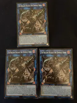 3x tri-brigade shuraig the ominous omen Op29! Near Mint Condition - Image 1