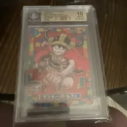 Bandai One Piece Card Game ONE PIECE DAY Monkey D. Luffy OP01-003 Foil SR BGS 10 - Image 4