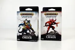 NEW WARHAMMER AGE OF SIGMAR CHAMPIONS TRADING CARDS CHAOS & ORDERCAMPAIGN DECKS - Image 1
