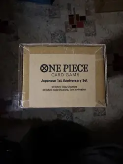New Sealed One Piece Card Game Japanese 1st Anniversary Set (3 English Cards) - Image 2