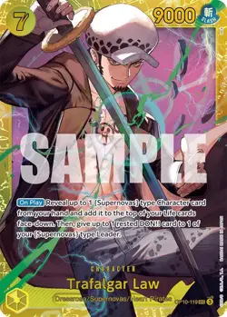 Foil - Trafalgar Law (119) - OP10 / NM / English One Piece TCG - Image 1