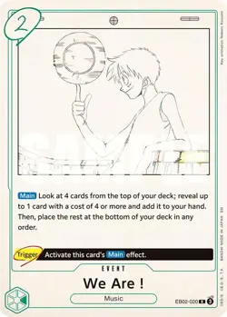 Foil - We Are! - 02 / NM / English One Piece TCG - Image 1