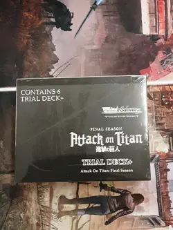 Attack On Titan Final Season TCG 6x Trial Deck Display Box Sealed - Image 1