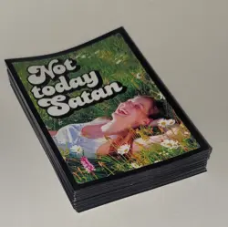 Not Today Satan Pack of 50 Trading Card Sleeves for Pokemon, MTG, etc - Image 3