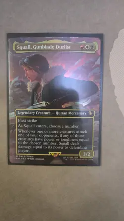 Squall, Gunblade Duelist (Borderless) Commander: Final Fantasy Foil - Image 1