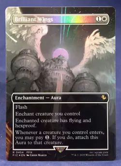 Brilliant Wings (Borderless FOIL) MTG Commander: Final Fantasy - NM - Image 1