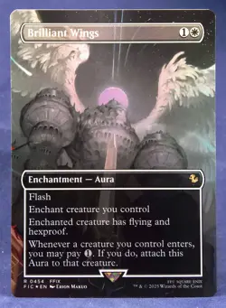 Brilliant Wings (Borderless FOIL) MTG Commander: Final Fantasy - NM - Image 3