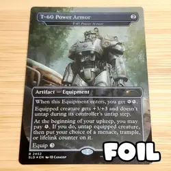 1x T-45 / T-60 Power Armor, Foil - Fallout Secret Lair 2452, Magic, MTG NM - Image 1