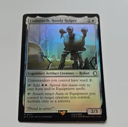 Wizards of the Coast MTG Fallout Codsworth, Handy Helper 0014 Foil Rare White - Image 2