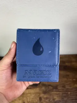 Mtg Blue Mana Flip Magnet Ultra Pro Deck Box Magic MTG - Image 1