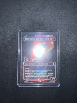 Casey Jones Back Alley Brute (Borderless) (Surge Foil): TMNT NM MTG R0090 - Image 1