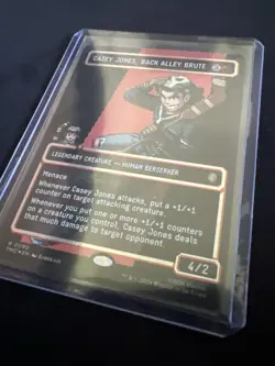 Casey Jones Back Alley Brute (Borderless) (Surge Foil): TMNT NM MTG R0090 - Image 2