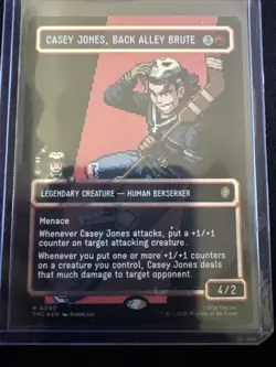 Casey Jones Back Alley Brute (Borderless) (Surge Foil): TMNT NM MTG R0090 - Image 4