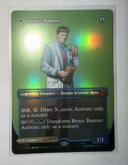Bruce Banner (0359) Borderless Variant ✨Foil✨ MTG NM (Rdy To Ship) - Image 1
