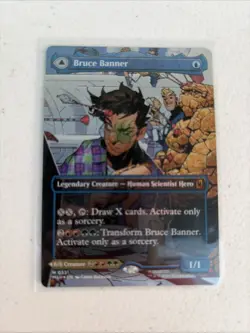 Bruce Banner Borderless Foil 0331 Marvel Super Heroes MTG - Image 1
