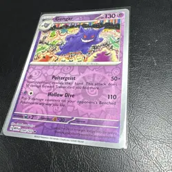 Gengar 094/165 Scarlet & Violet 151 Reverse Holo Rare Pokemon Card NM/Mint - Image 3