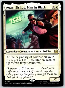 Agent Bishop, Man in Black 0002 Teenage Mutant Ninja Turtles MTG NM - Image 1
