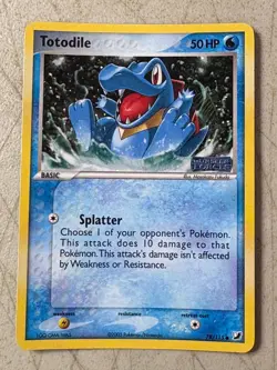 Totodile 78/115 Unseen Forces Reverse Holo Stamped NM- Pokemon Card - Image 1