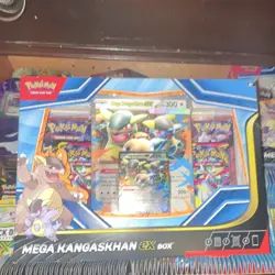 2025 Pokemon TCG Mega Kangaskhan EX Box Promo English Oversized 2 Cards - Image 1