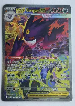 Pokemon TCG Mega Gengar EX 284/217 SIR Ascended Heroes English CLEAN - Image 1