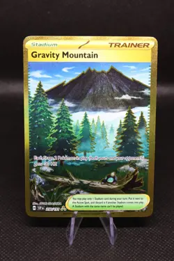Pokemon TCG Gravity Mountain 250/191 Hyper Rare Gold Surging Sparks Near Mint NM - Image 1