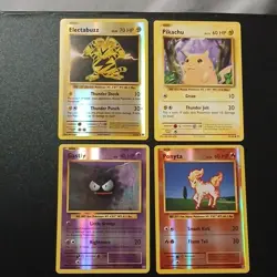 Pokemon TCG XY Evolutions Lot X4 ReverseHolo ElectabuzzGastlyPonyta NOT Pikachu - Image 1