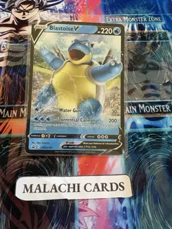 Pokemon x1 Blastoise V - SWSH101 (Promo Ultra Rare SWSH101) (Heavy Play!) - Image 1