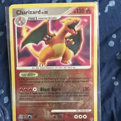 Pokemon TCG Charizard 3/130 Diamond & Pearl Holo Rare English 2007 HP130 Stage 2 - Image 1