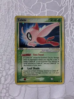 (Private For Bryan) Pokemon EX Crystal Guardians Celebi Gold Star 100/100 - Image 1