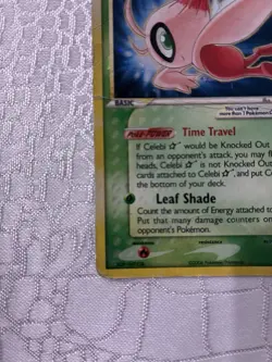 (Private For Bryan) Pokemon EX Crystal Guardians Celebi Gold Star 100/100 - Image 4