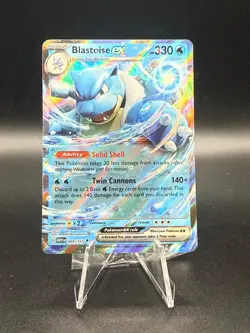 Blastoise ex 009/165 Double Rare 151 Pokemon Holo Near Mint - Image 1