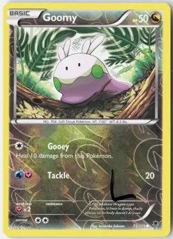 Goomy 75/119 Common Phantom Forces Pokemon Reverse Holo Lightly Played - Image 1