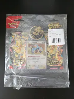 Pokemon Ascended Heroes Booster Pack Double Blister Larry Komala Promo Sealed - Image 1