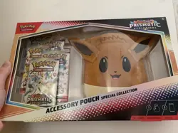 Pokemon Prismatic Evolutions Accessory Pouch Special Collection Box New Sealed - Image 1