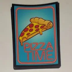 Pizza Time Pack of 50 Trading Card Sleeves for Pokemon, MTG, etc - Image 1