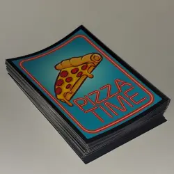 Pizza Time Pack of 50 Trading Card Sleeves for Pokemon, MTG, etc - Image 3