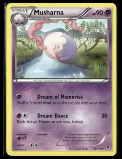 Musharna #40/119 Phantom Forces Pokemon LP - Image 1