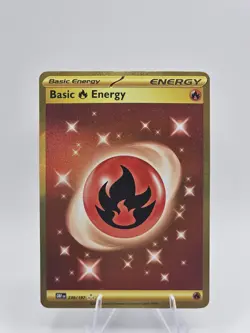 The Pokemon Company Pokemon TCG: Basic Fire Energy Hyper Rare Holo 230/197 OBF - Image 1