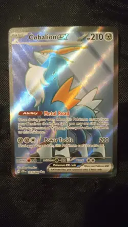 Pokemon TCG Cobalion ex 103/86 Full Art Double Ultra Rare Pokemon Chaos Rising - Image 1