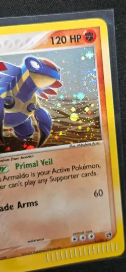 Armaldo Holo 🌀 Swirl 🌀Rare 1/100 Pokemon Ex Sandstorm 2003 LP - Image 2