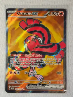Pokemon Oricorio ex Ultra Rare Full Art Holo Me02 Phantasmal Flames 110/094 EN - Image 1