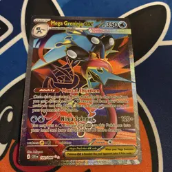 Pokemon TCG Mega Greninja Ex 100/86 Full Art Chaos Rising English NM - Image 1