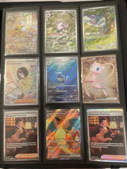 Pokemon 151 Partial Set/Lot (Reverse, ex, Full Art, IR, SIR's) With Binder - Image 1