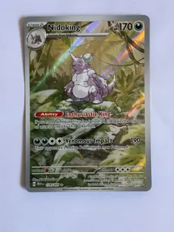👑 Pokemon Nidoking 174/165 Sv: Scarlet & Violet 151 Illustration Rare MINT ! 👑 - Image 1