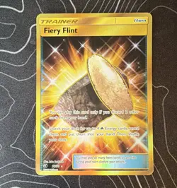 The Pokemon Company Fiery Flint 76/70 Dragon Majesty Holo Secret Rare English - Image 1