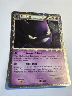 2010 Pokemon Unleashed Crobat Prime 84/95 Ultra Rare NM/LP - Image 1