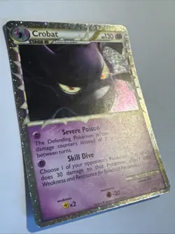 2010 Pokemon Unleashed Crobat Prime 84/95 Ultra Rare NM/LP - Image 3