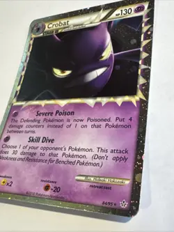 2010 Pokemon Unleashed Crobat Prime 84/95 Ultra Rare NM/LP - Image 4