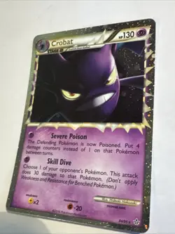 2010 Pokemon Unleashed Crobat Prime 84/95 Ultra Rare NM/LP - Image 5