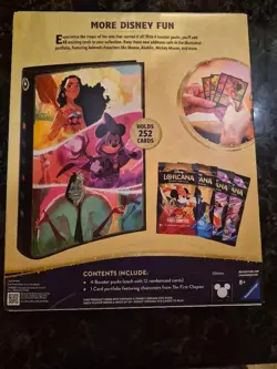 TCG Disney Lorcana Portfolio 4 Booster Packs/1 Portfolio First Chapter Lot of 4 - Image 2
